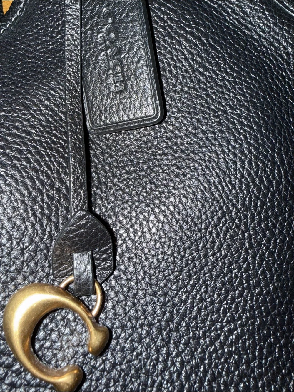 🖤 Coach Bella Medium CR979 Pebble Leather Shoulder Bag – Black